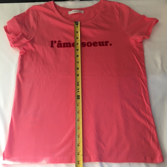Promod | Graphic Soul Sister Tee size sm/Pink - Picture 8 of 8